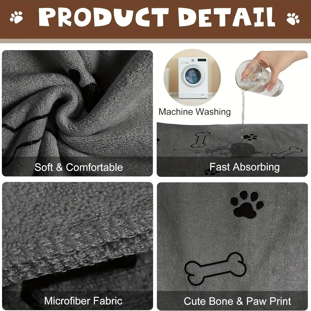 The Travelling Hound Quick-Dry Dog Towel