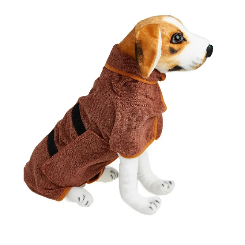 The Travelling Hound Quick-Dry Dog Robe