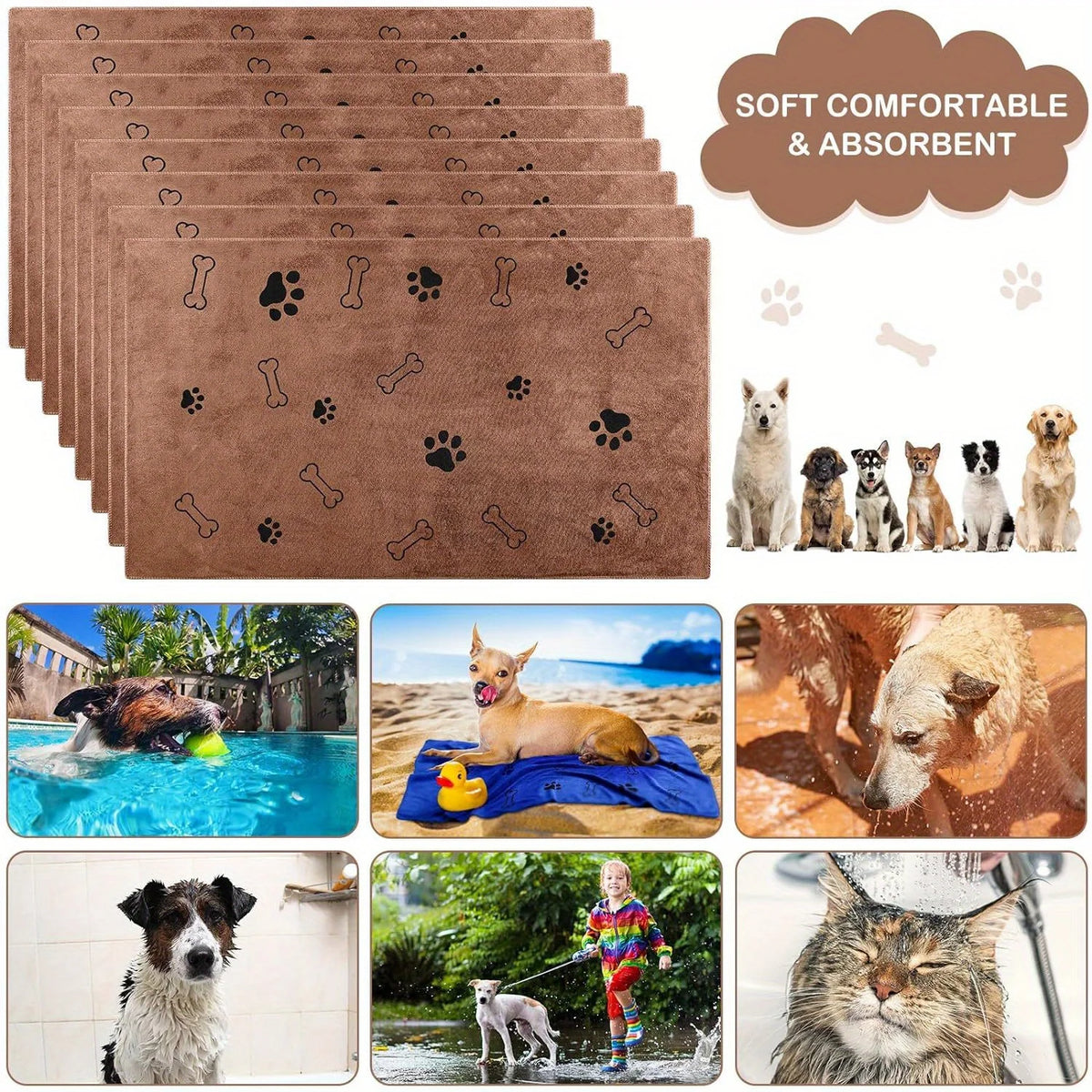 The Travelling Hound Quick-Dry Dog Towel