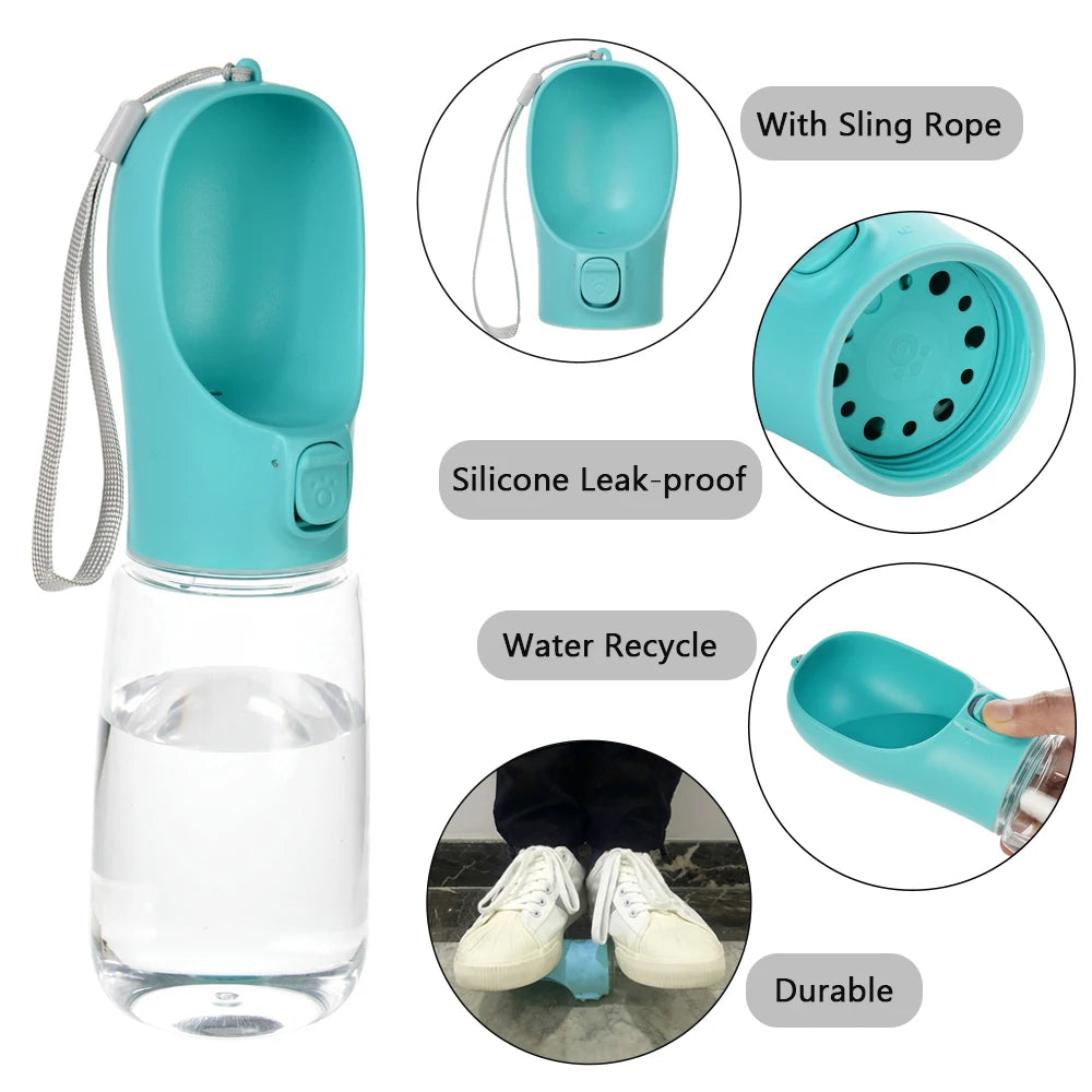 The Travelling Hound 550ml Travel Water Bottle